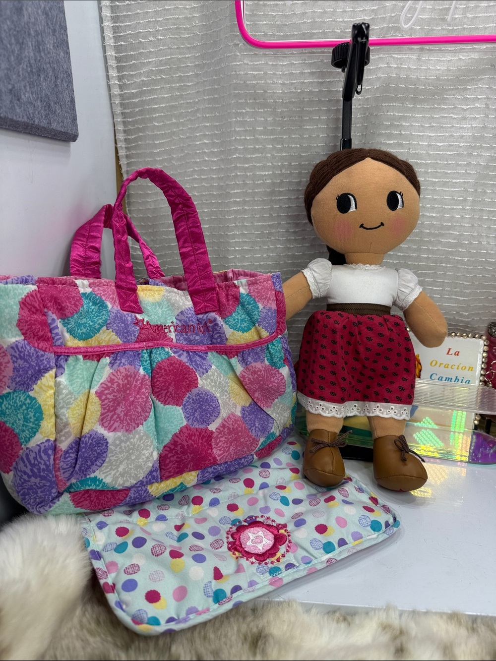 (X2) AMERICAN GIRL WIKI My First Doll Diaper Bag and Changing Pad
Josephine Set